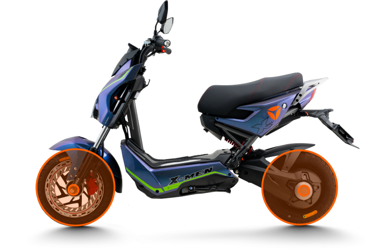Cả xe – phanh 2 bánh 1500×1000 Yadea Xmen Neo