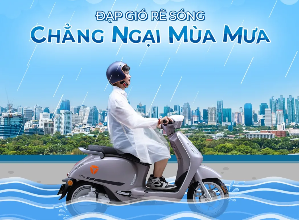 Tiêu chuẩn chống nước IPX7 xe máy điện Công nghệ chống nước IPX7 trên xe máy điện YADEA giúp bảo vệ xe như thế nào?