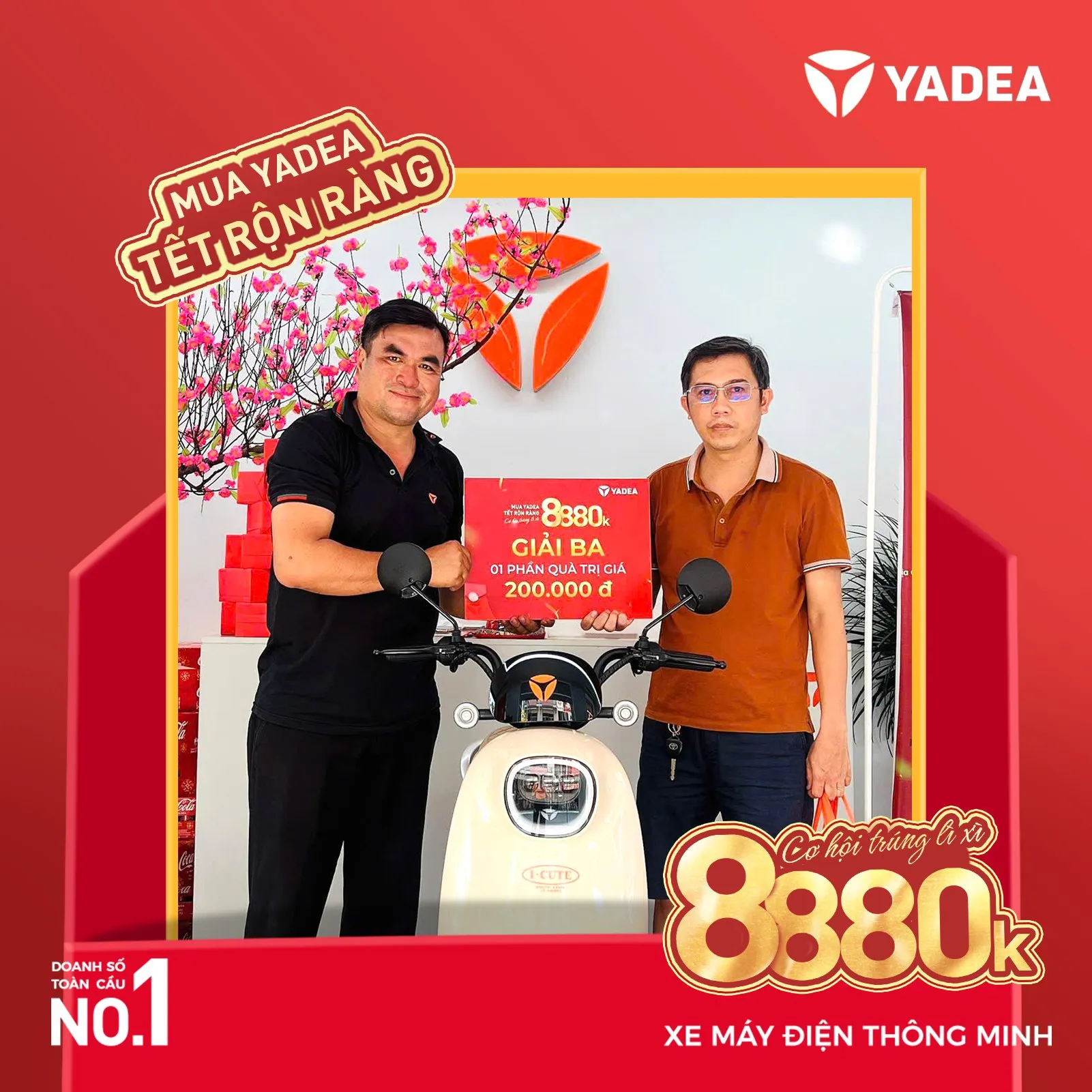 Khách hàng trúng thưởng YADEA Tết rộn ràng2 Lộ diện khách hàng may mắn trúng thưởng chương trình Xuân 2025 (mới nhất)