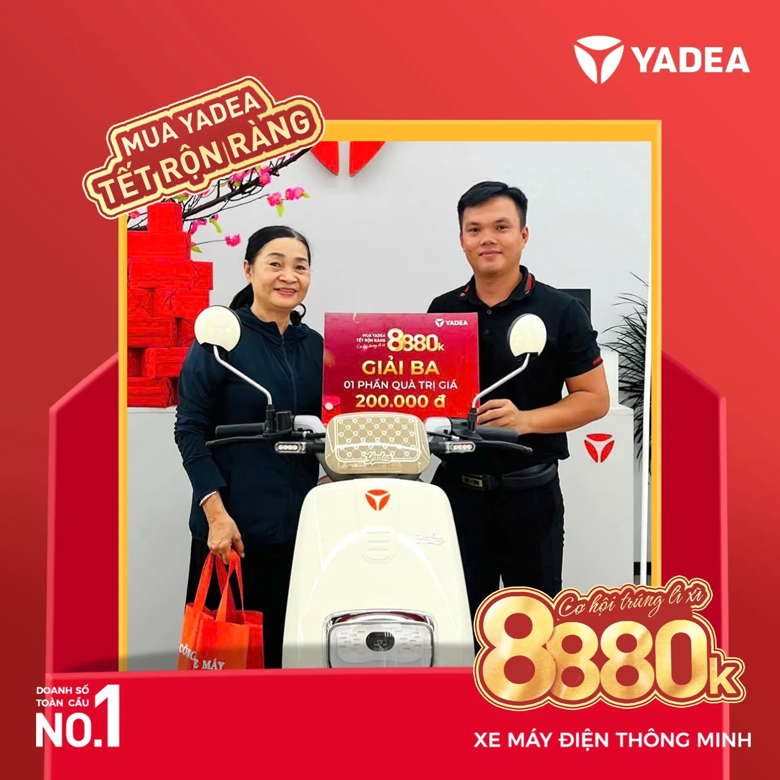 Khách hàng trúng thưởng YADEA Tết rộn ràng9 Lộ diện khách hàng may mắn trúng thưởng chương trình Xuân 2025 (mới nhất)