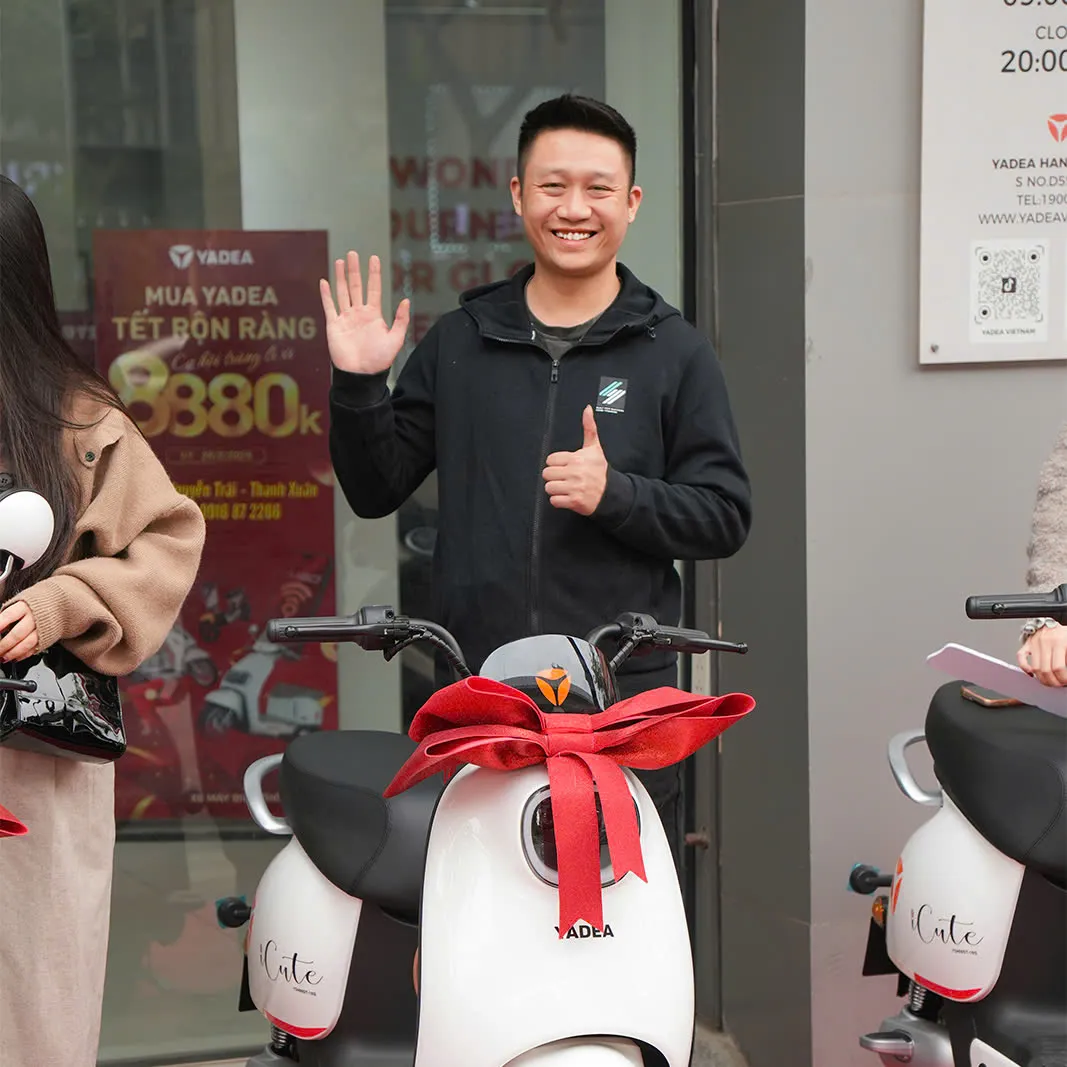 Trúng Thưởng Xe Máy Điện Yadea YADEA x MIXUE: Chúc Mừng Khách Hàng May Mắn Trúng Thưởng Xe Máy Điện Yadea!