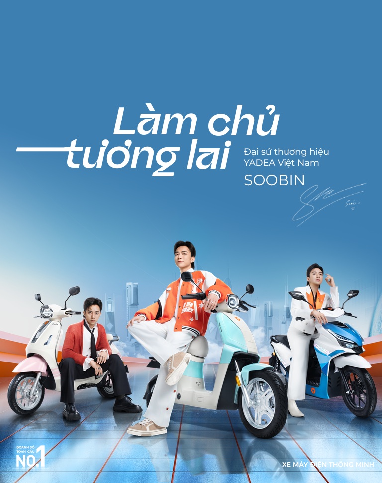 Banner web 768×970 YADEA sẽ ra mắt Đại sứ thương hiệu SOOBIN cùng bộ ba sản phẩm Flagship 2025