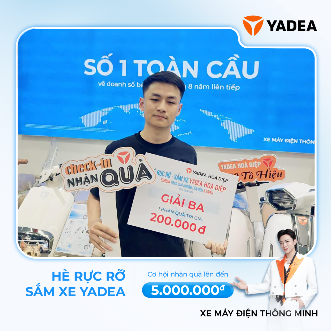 Chốt đơn xe xịn, quay nhẹ là trúng liền tay