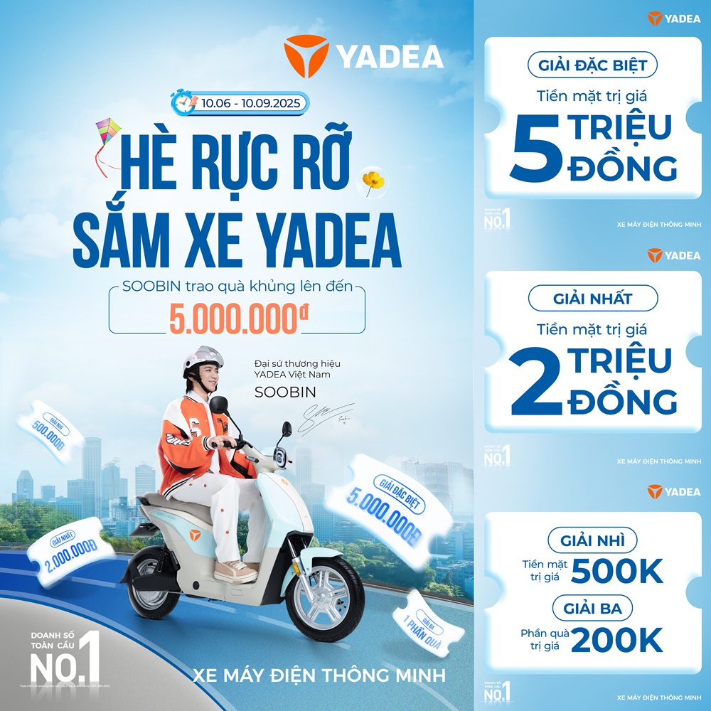YADEA Việt Nam | Xe máy điện thông minh - XE ĐIỆN BÁN CHẠY HÀNG ĐẦU THẾ GIỚI