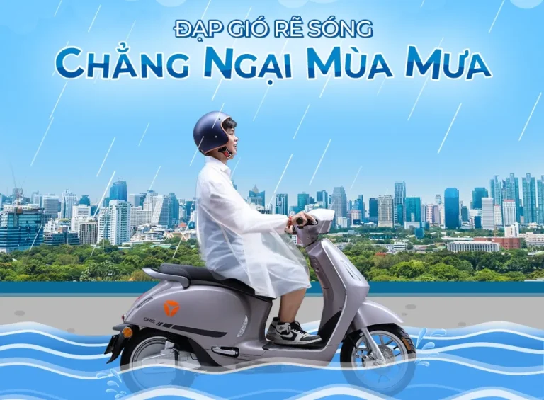 Tips bảo dưỡng xe điện mùa mưa