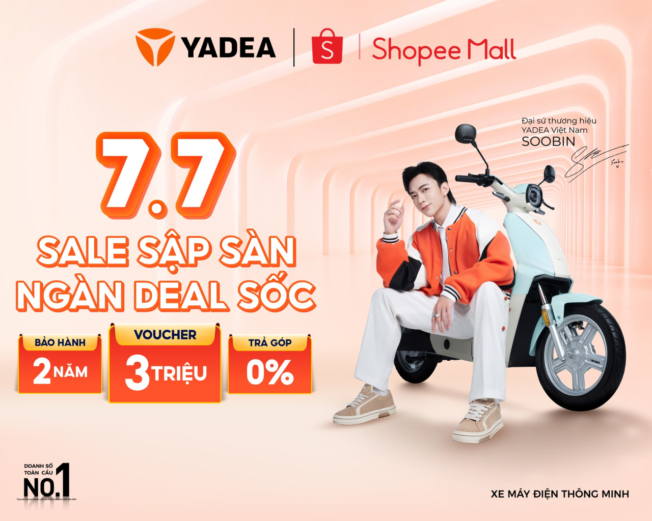 Siêu sale 7.7 trên Shopee – Săn xe máy điện Yadea giá cực sốc!