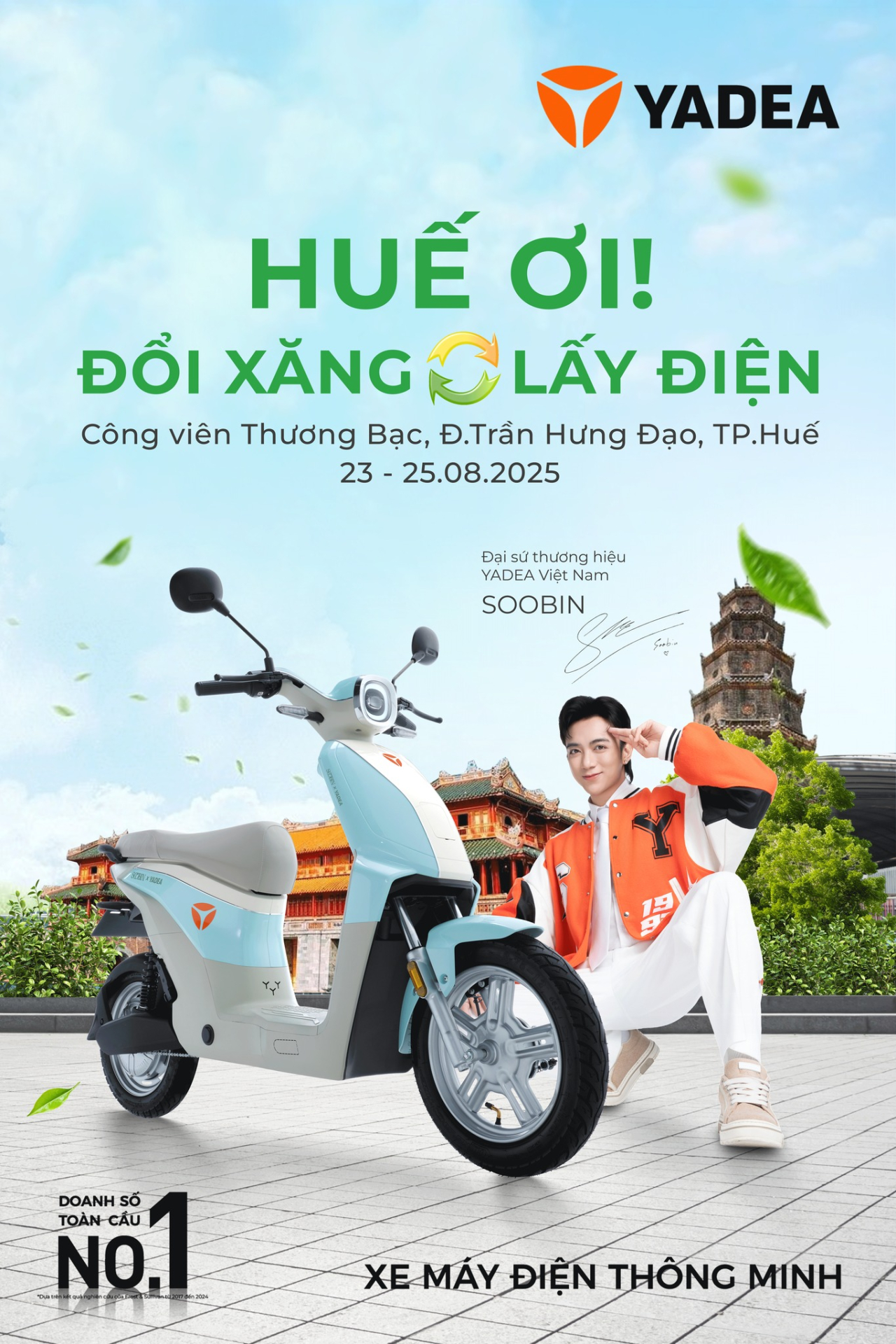HƯỚNG TỚI TƯƠI SÁNG – ĐỔI XE XĂNG LẤY XE ĐIỆN CÙNG YADEA THẢO ÁI Đổi xe xăng lấy xe điện cùng Yadea Thảo Ái