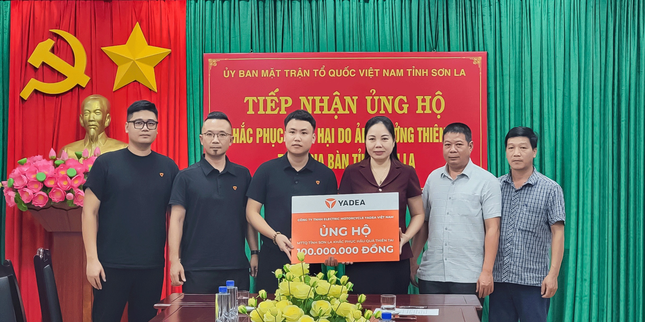 Yadea chung tay cùng Sơn La khắc phục hậu quả thiên tai