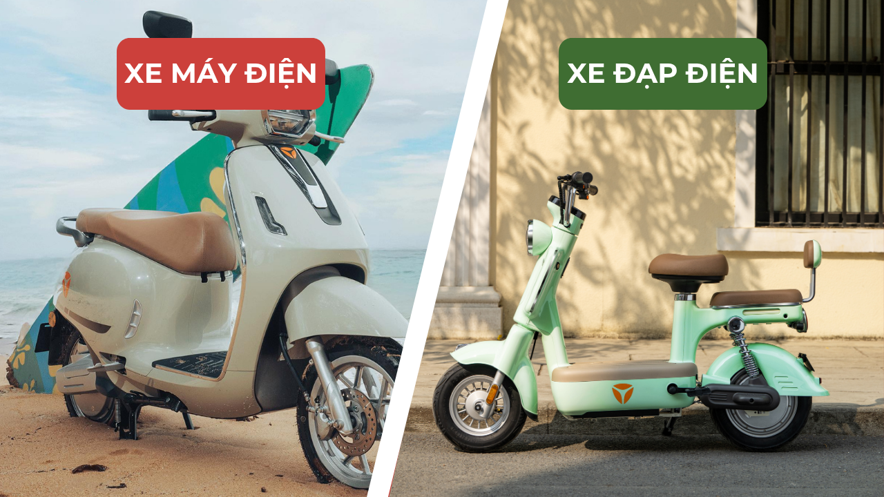 So sánh xe đạp điện và xe máy điện: Lựa chọn nào phù hợp với bạn?