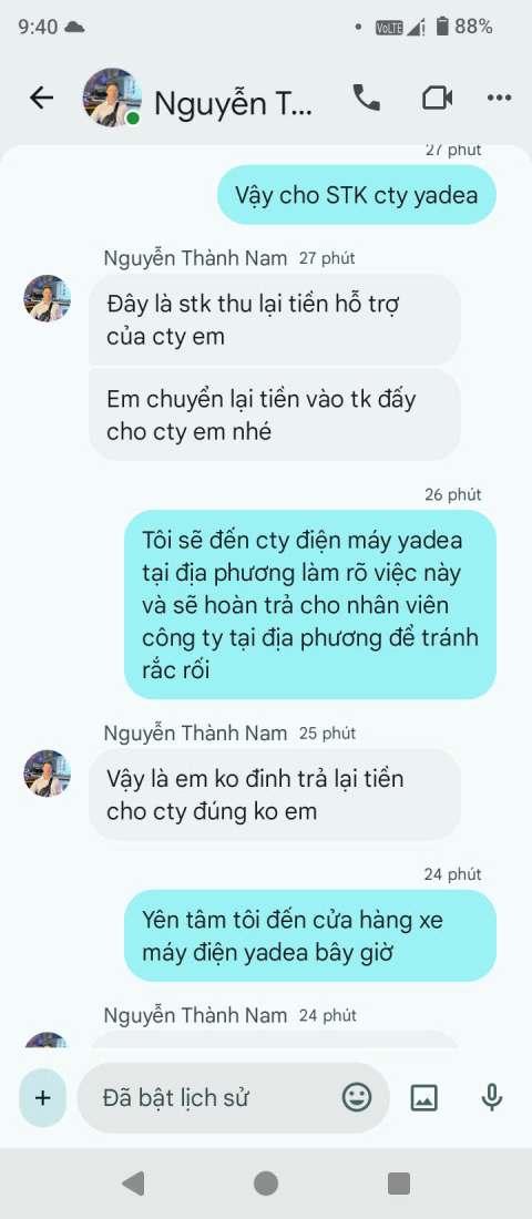 z6992882826714_c9672157d5a5cb55aa854accec04b4b0 Cảnh báo giả mạo Yadea Việt Nam tuyển dụng