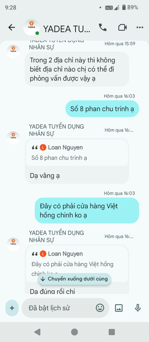z6992882826721_7e4328b56400d1551381f237f4f33686 Cảnh báo giả mạo Yadea Việt Nam tuyển dụng