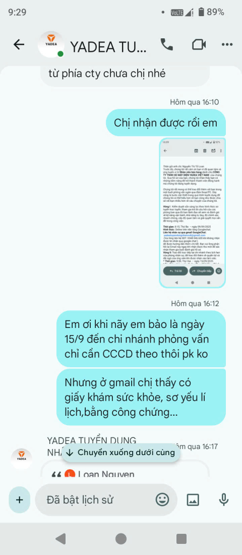 z6992882826723_04b7758c313608fbe5e1635530dad82e Cảnh báo giả mạo Yadea Việt Nam tuyển dụng