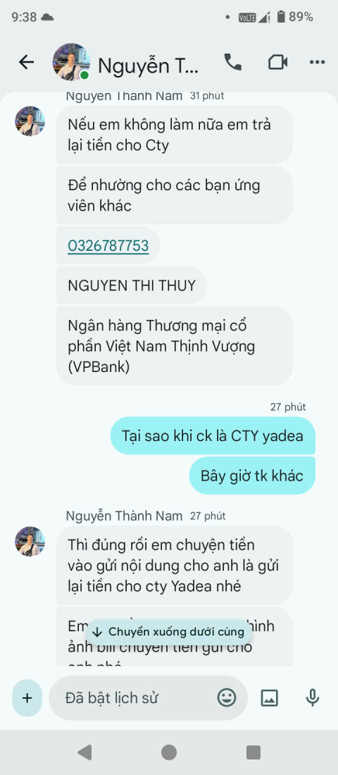 z6992882826729_07d805a559e06d3478c410e4673538c5 Cảnh báo giả mạo Yadea Việt Nam tuyển dụng